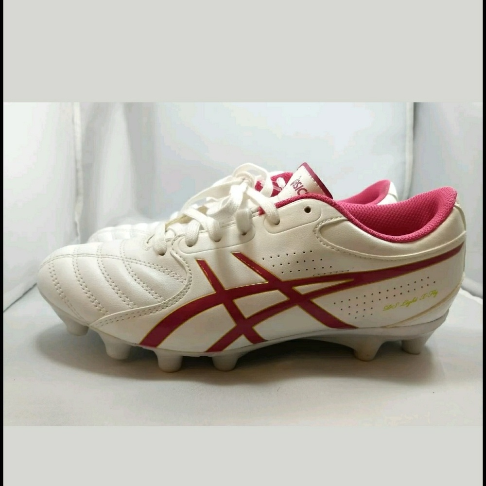 Asics DS Light X-Fly Pink White Cleats size 6